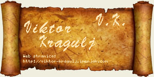 Viktor Kragulj vizit kartica